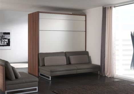 Roomdivider - bedkast-opklapbed-Loft met bank_slaapkenner_TheoBot